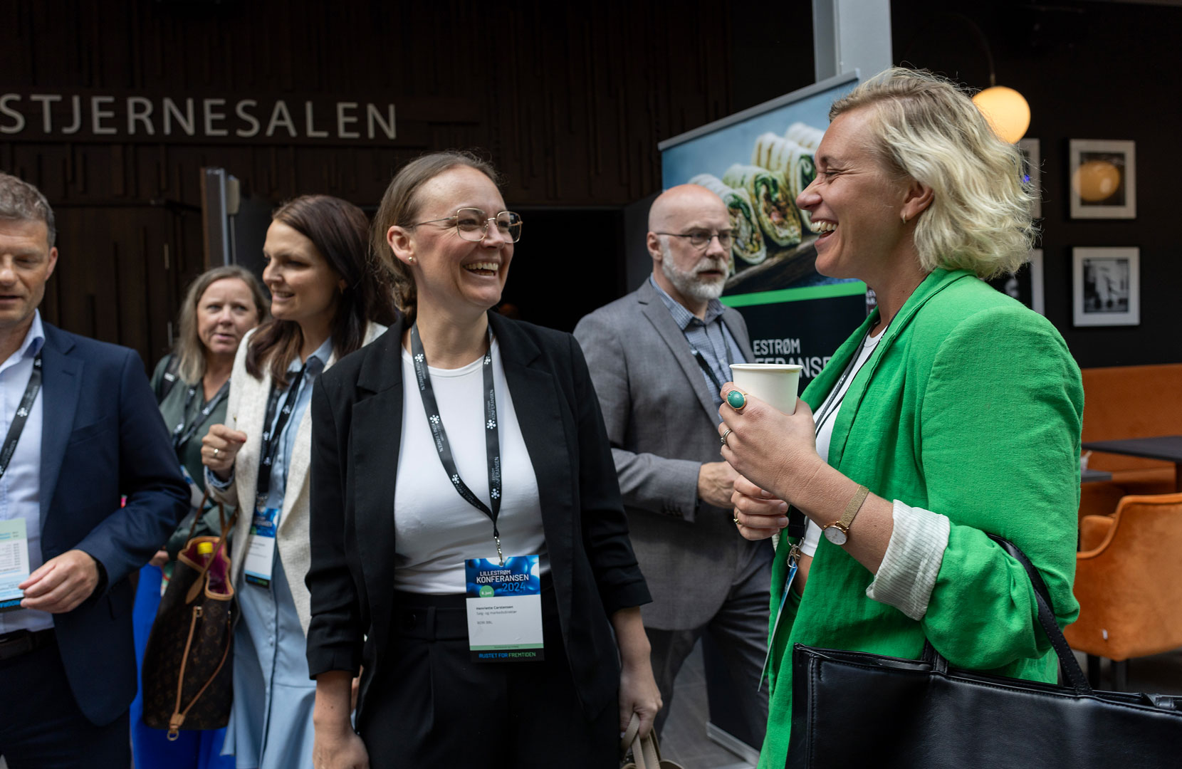 Deltakere på Lillestrømkonferansen 2024 i godt humør