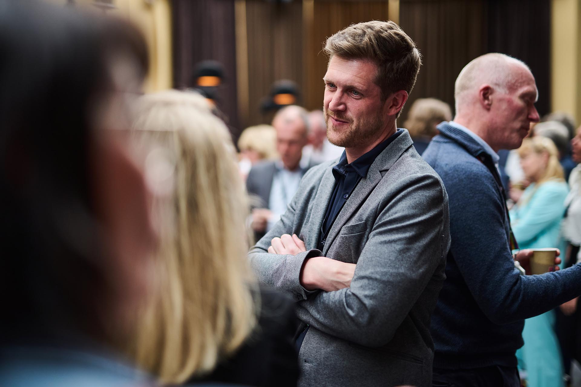 Mingling i pausene.